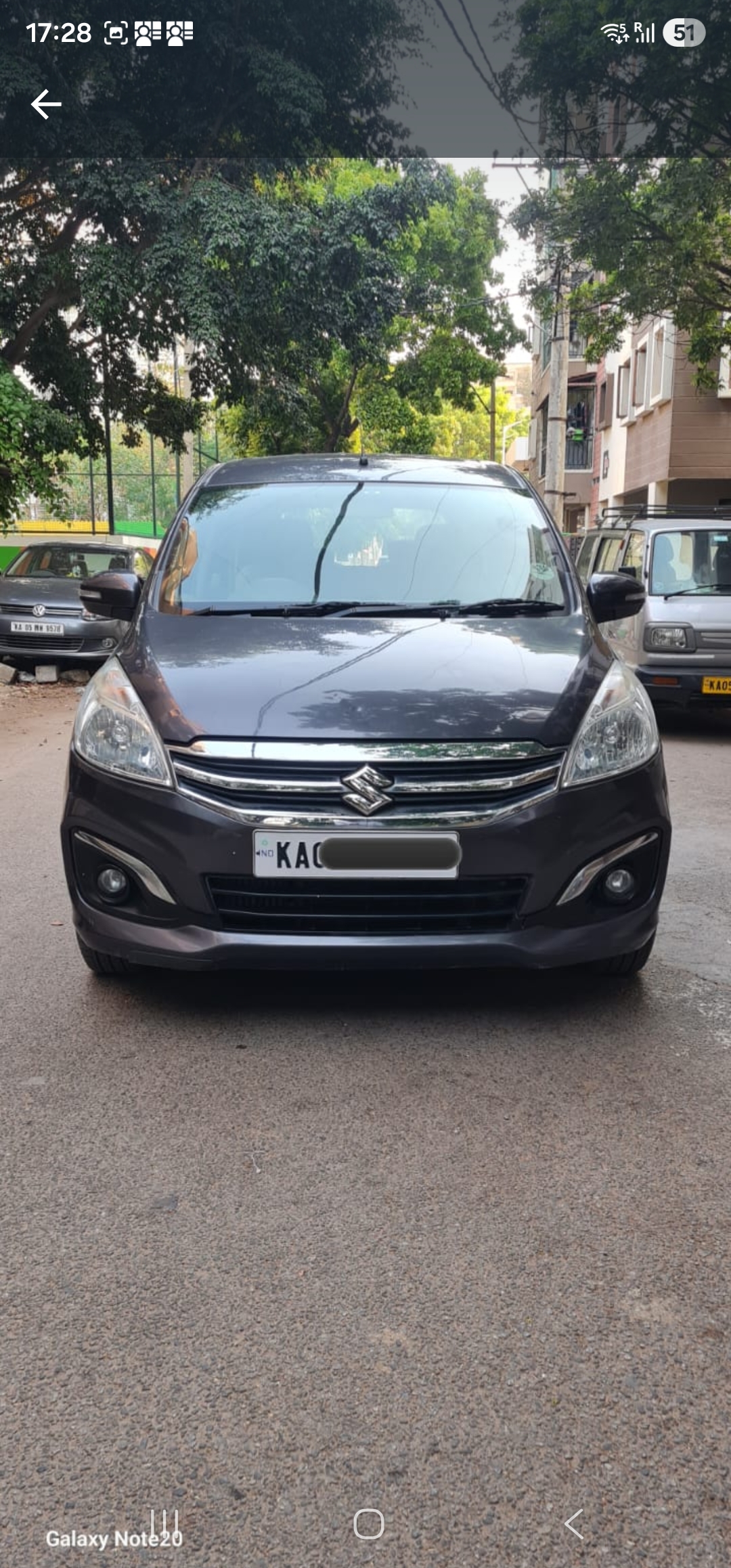 Maruti Suzuki Ertiga used car in Bangalore